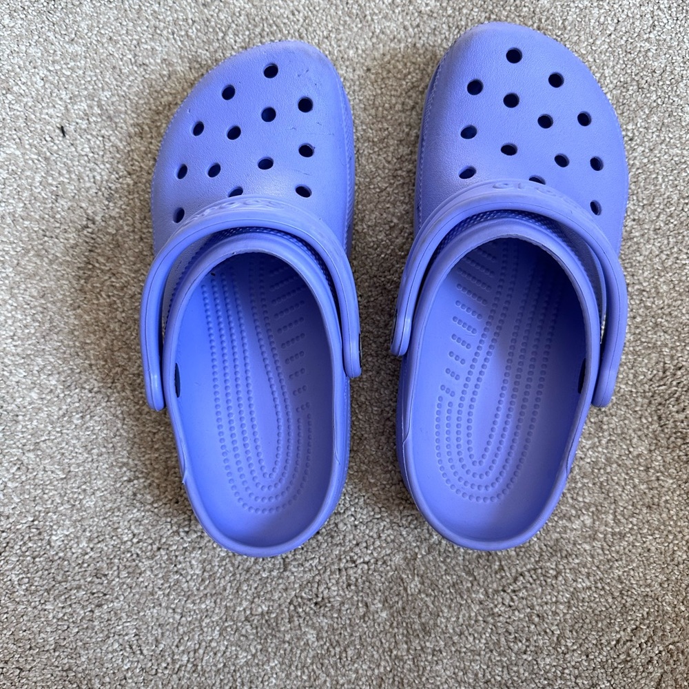 Purple crocs